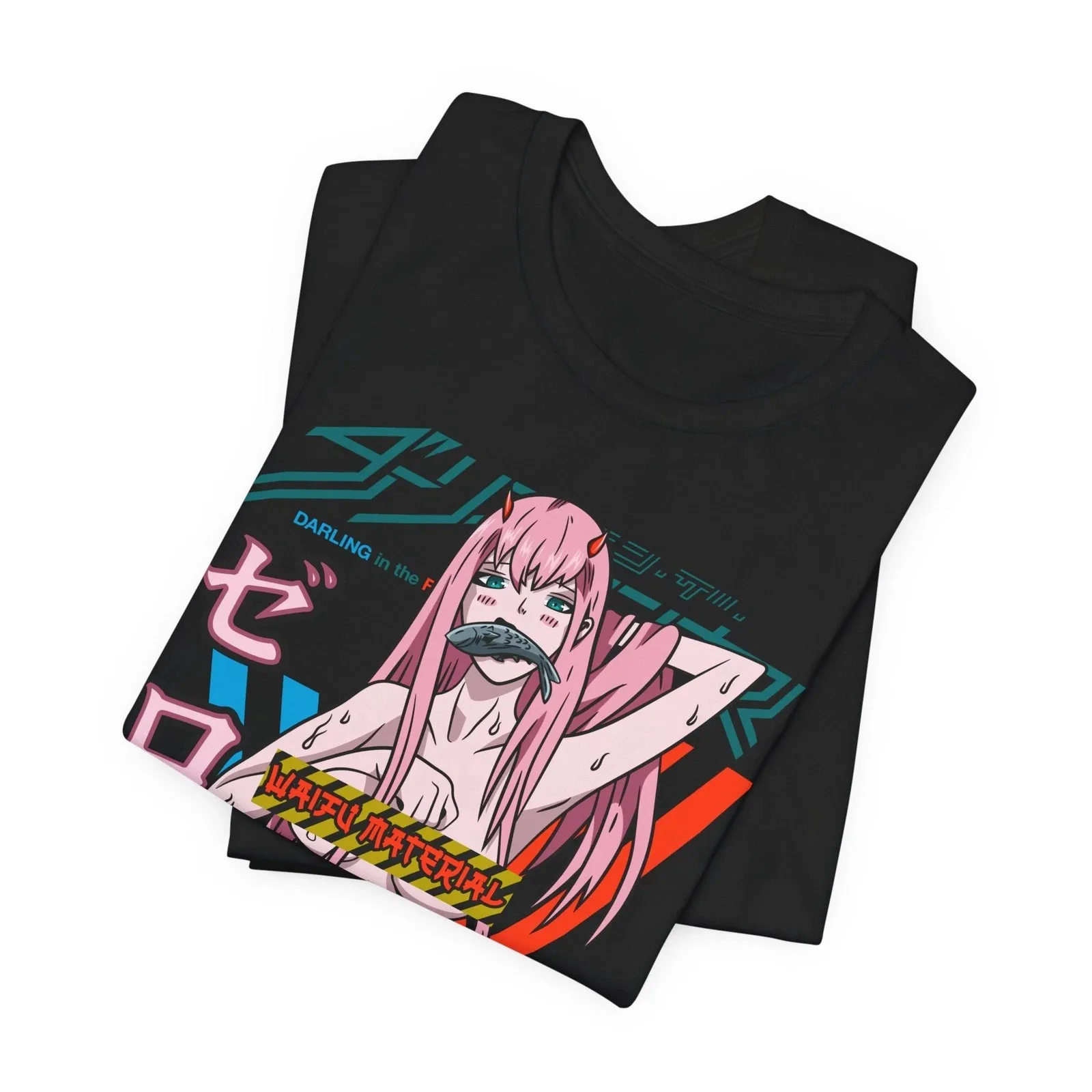 Darling in The Franxx Zero Two Waifu Anime Manga Graphic T-Shirt Cotton Men Women Streetwear Tee