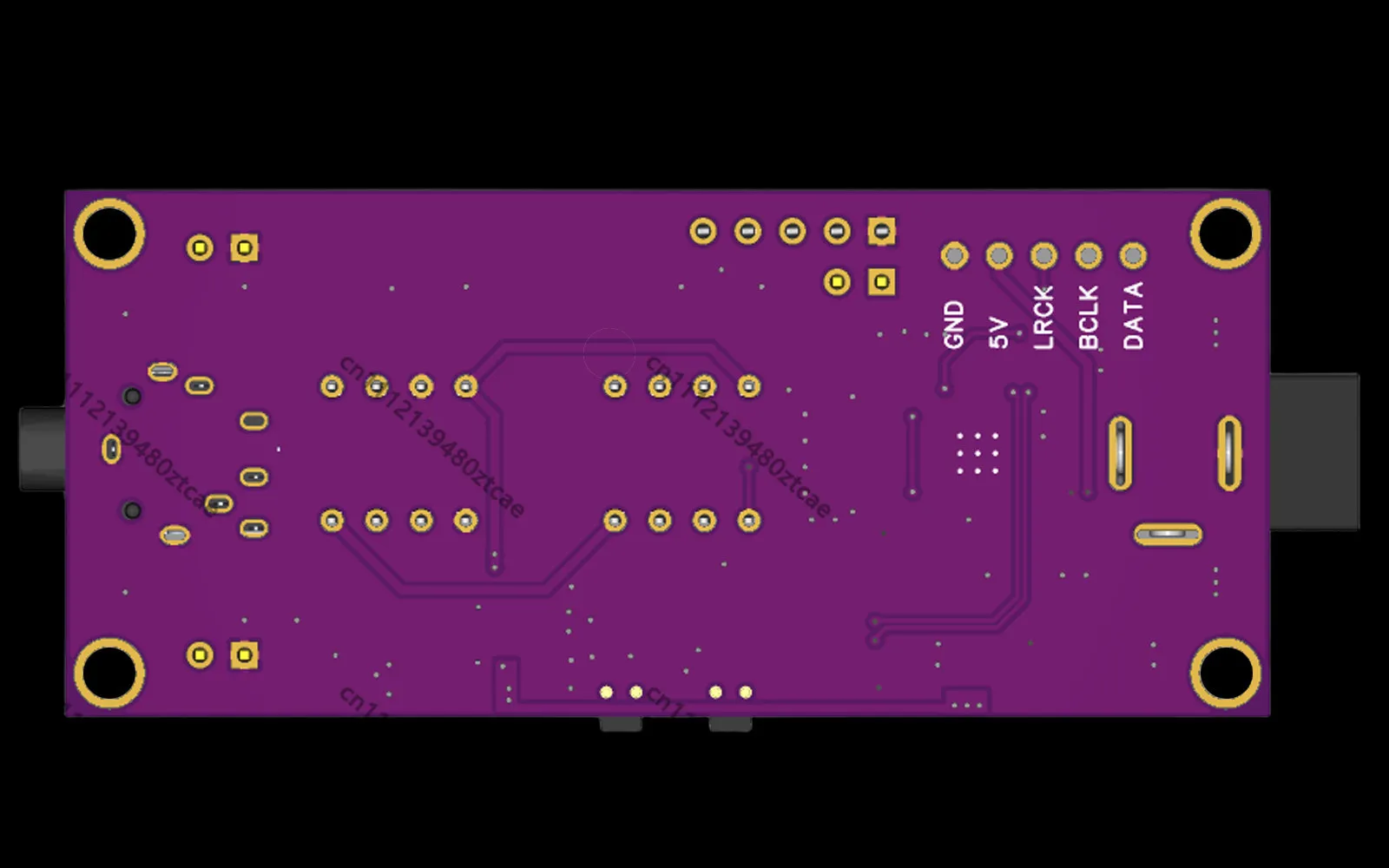 HiFi DAC Decoder Board I2S Input Asynchronous USB Audio Module Support High Resolution Digital Audio Playback view 6