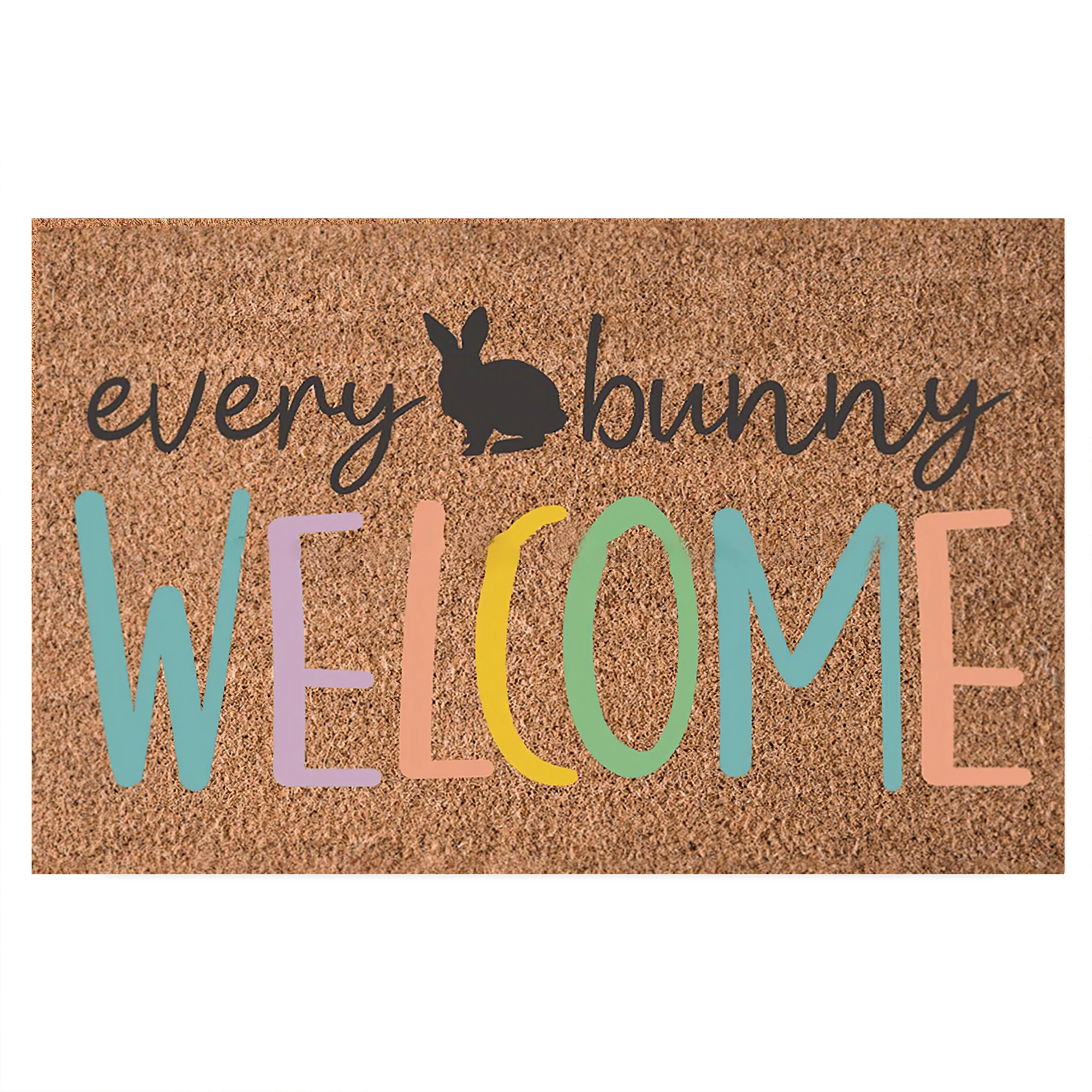 

Every Bunny Welcome Doormat Rubber Non-Slip Funny Mats for Entryway Door Mat Indoor Outdoor Waterproof Floor Foot Mat