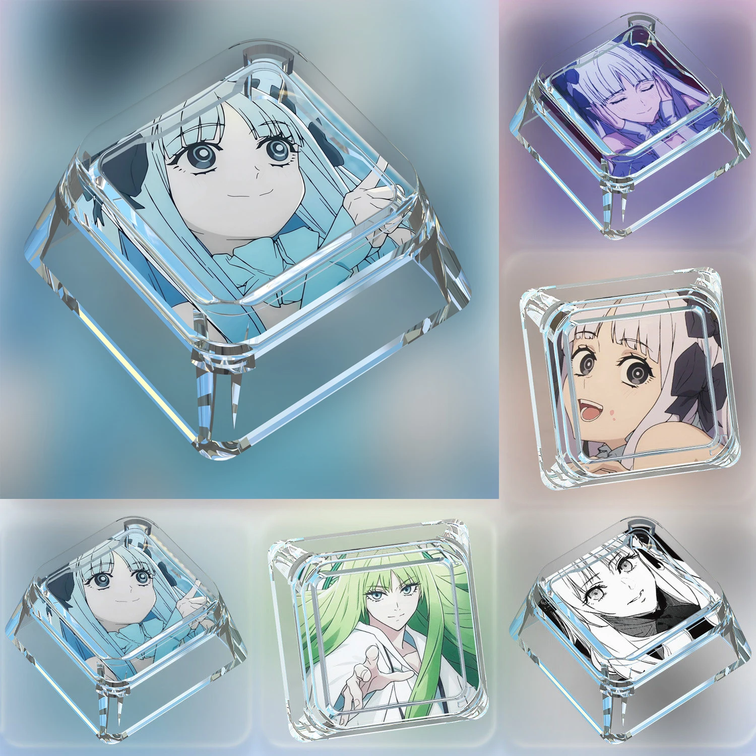 Diy Cartoon Fate Strange Fake Mechanical Keyboard Keycaps Cross-Axis Mechanical Keyboard Pc Personalized Keycaps Gift Toys