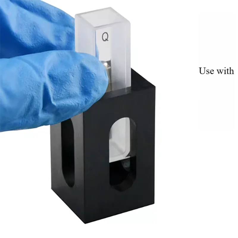 10mm cuvette rack single hole quartz sample pool integrated molding supporting rack hole distance 20mm cuvette special rack