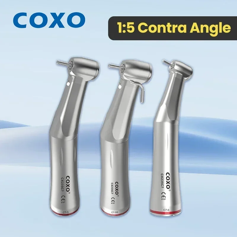 COXO CX235 High Speed 1:5 Ratio Contra Angle Handpiece Motor for Improved Dental Endodontics -  Precision Root Canal Preparation