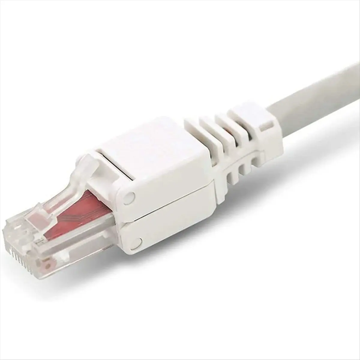 (BOFF) 30 Conectores de Red RJ45 CAT6 LAN UTP sin Herramientas, Conectores de Cable sin Herramientas para Instalación de Cables CAT5 CAT7, Herramienta para Cables de Conexión
