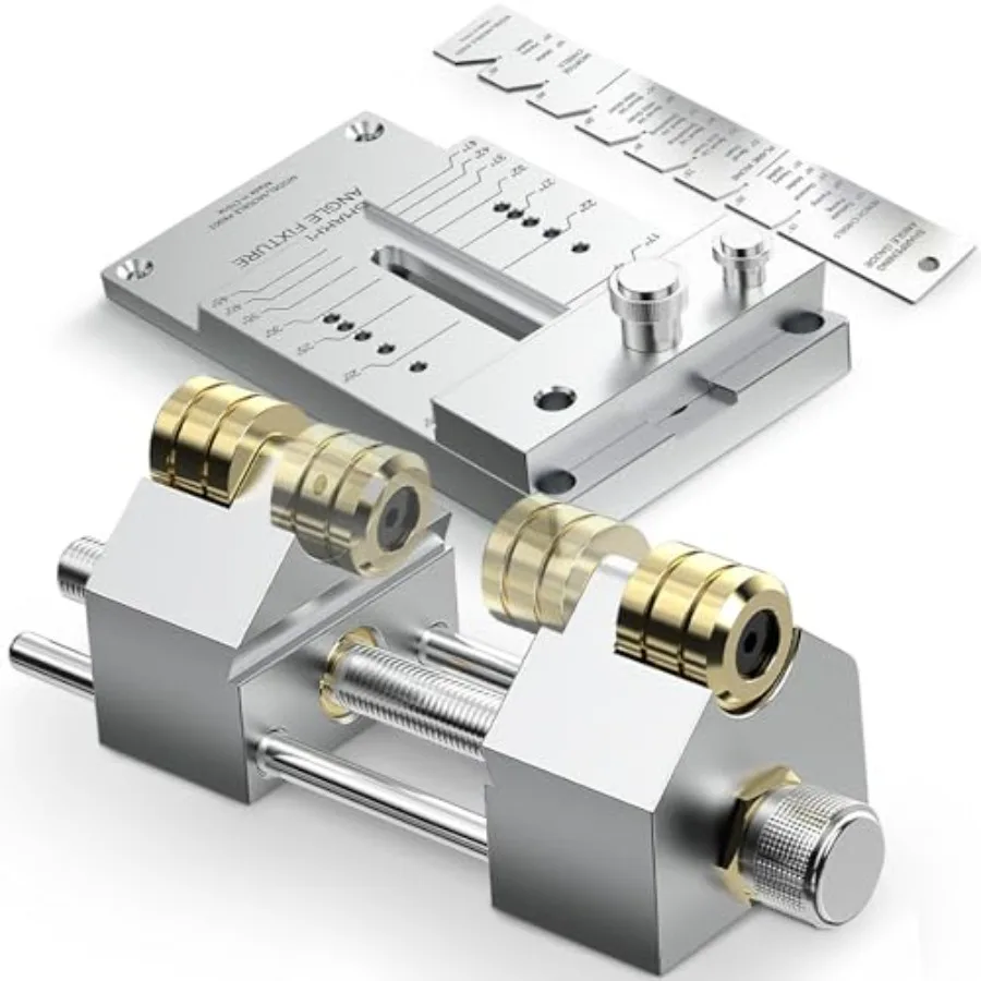 

Chise Sharpening Jig Kit Heavy Duty Precise Honing Guide with Adjustabe Ange Fixture and Ange Gauge A eta Sharpening Fine Toos