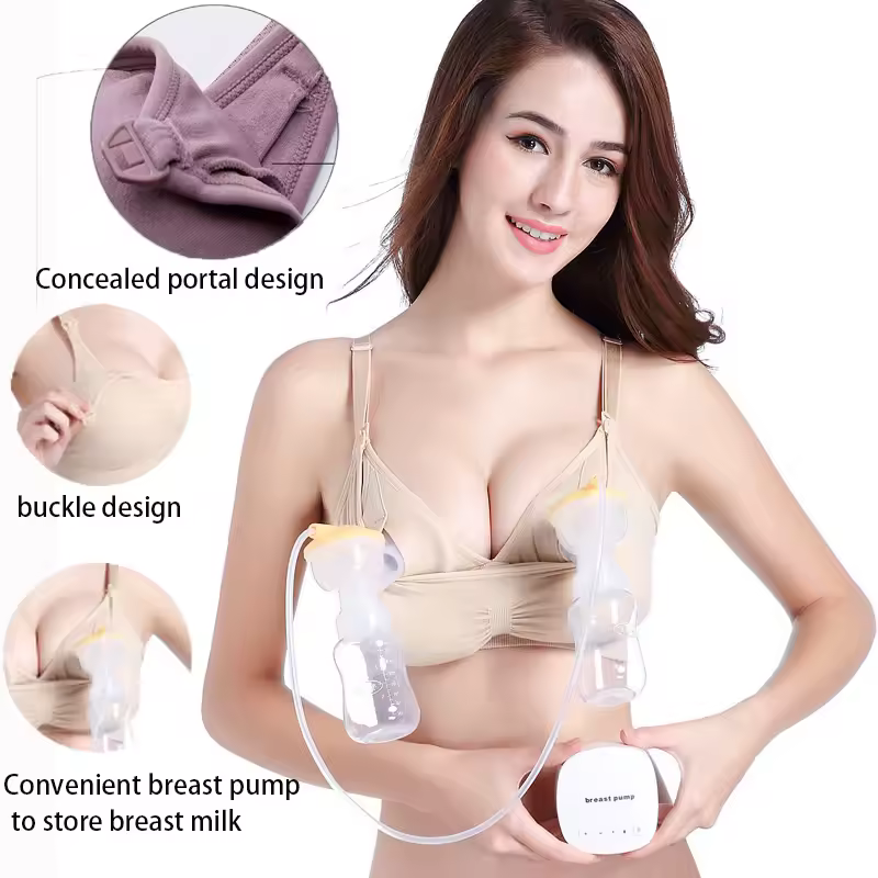 Hand Free Pumping Nursing Bra Breastfeeding Maternity Bras Women For Breast Special Underwear Pregnancy Clothes Can Wear All Day - Image 2