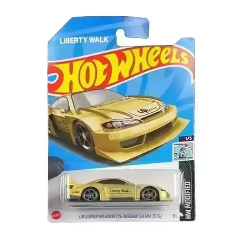 Original Hot Wheels Car Traffic Rail Alloy Diecast 1/64 Model Vehicle Porsche Benz Honda CR-X Kids Toys for Boys Children Gift