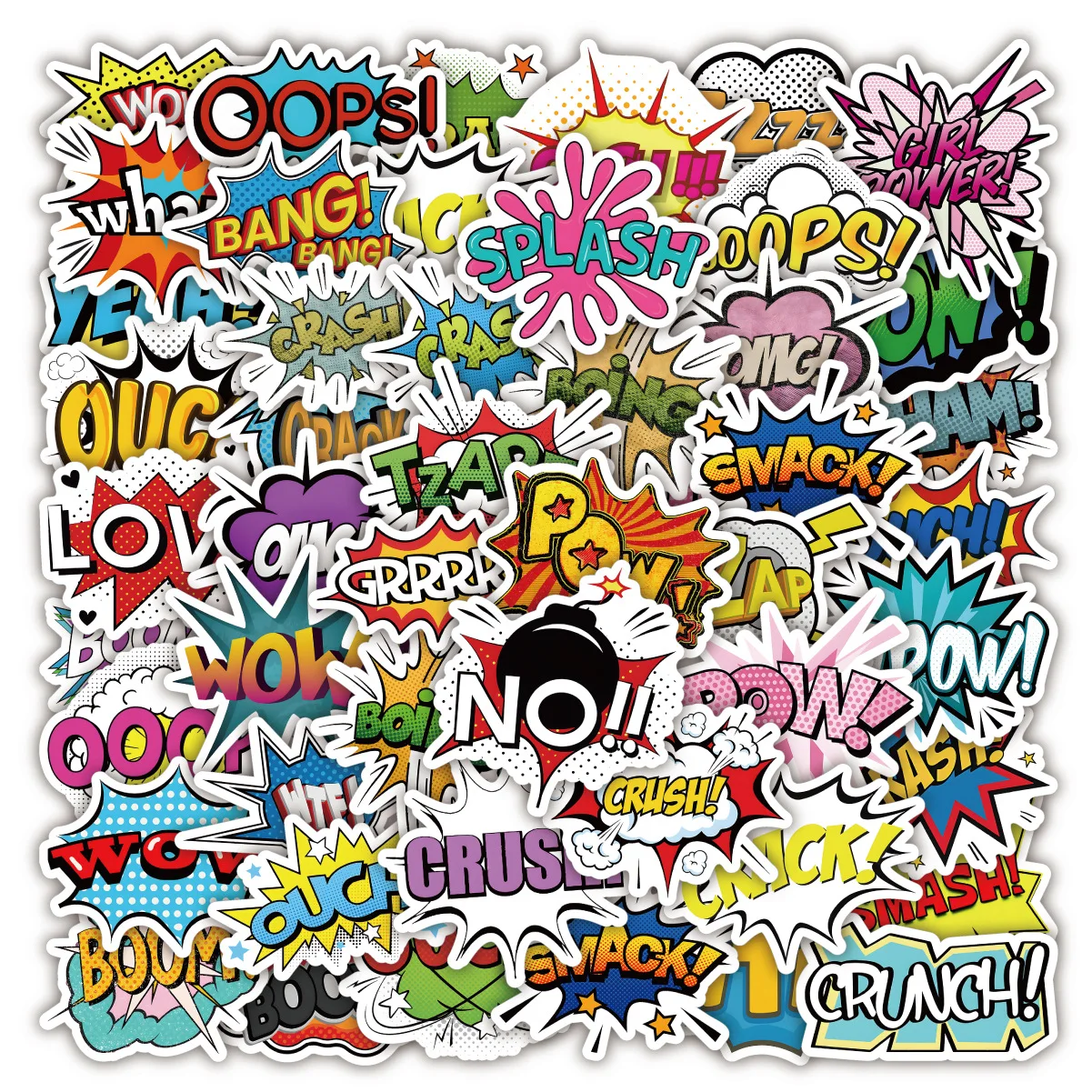 10/30/50/100 قطعة نجاح باهر شعار الكرتون الكتابة على الجدران ملصقات سجل القصاصات المحمول مضحك الاطفال اللعب الهاتف دراجة نارية ملصق مائي ديكور ملصقات البلاستيكية #5