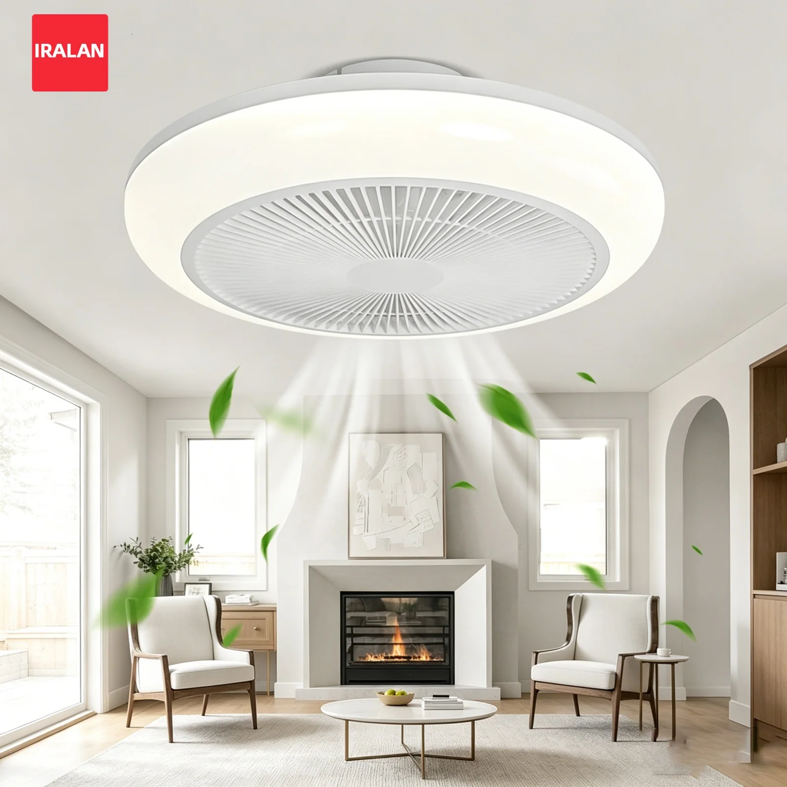 Neuer cooler Deckenventilator mit LED-Beleuchtung, Fernbedienung, 6-Gang, geräuscharmer, versiegelter elektrischer Ventilator, sichere und energiesparende Heimlampe