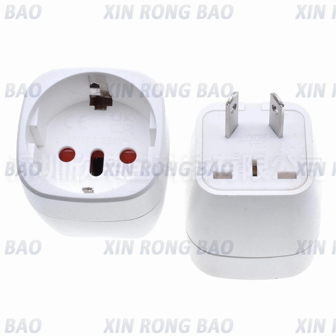 Europe Italy Switzerland EU to AU plug adpater 2 Oblique pins AU socket conversion adapter for New Zealand Australia Netherlands