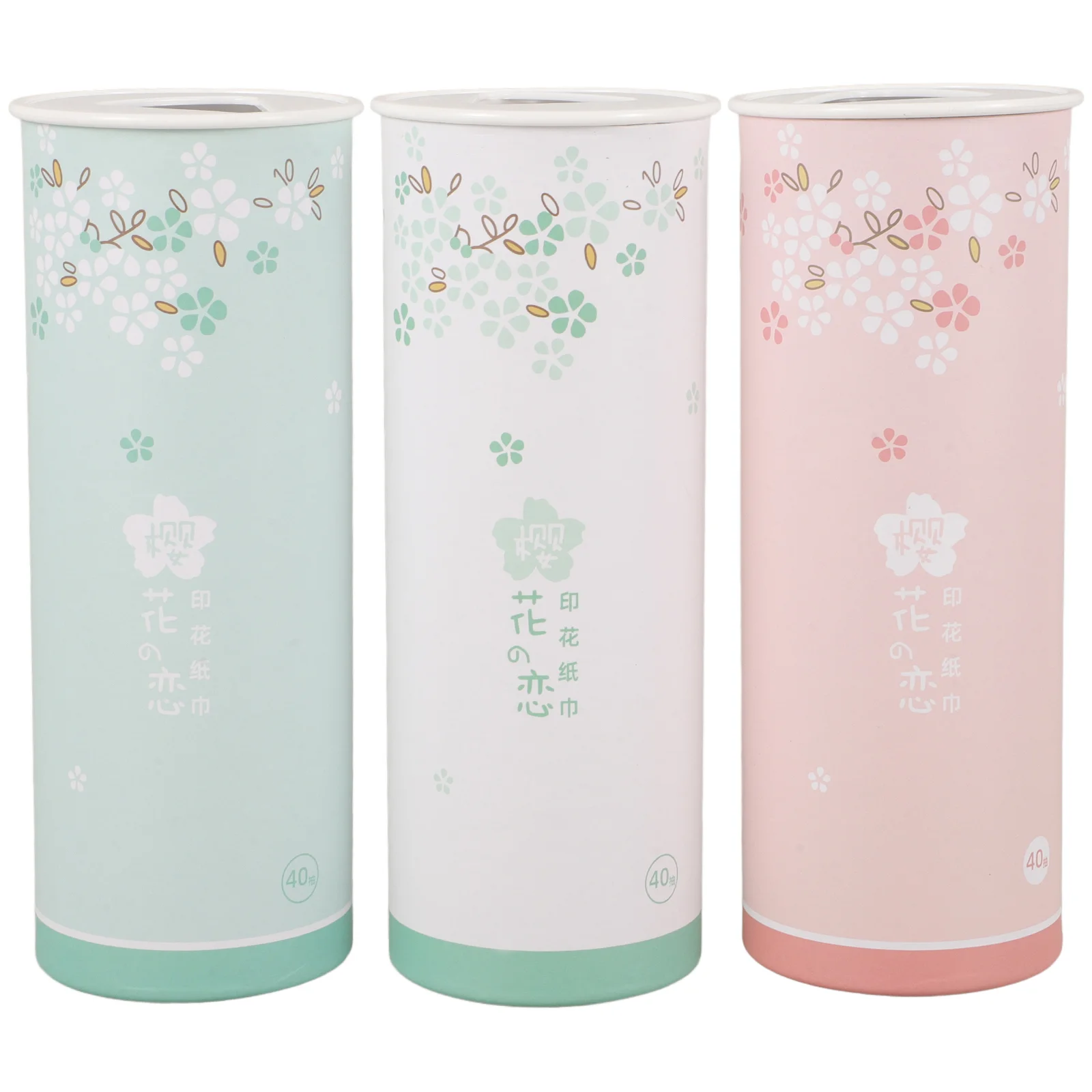 3 Pcs Printed Tissues Car Cars Napkin Cylinder Cup Holder Facial Wipes Paper For