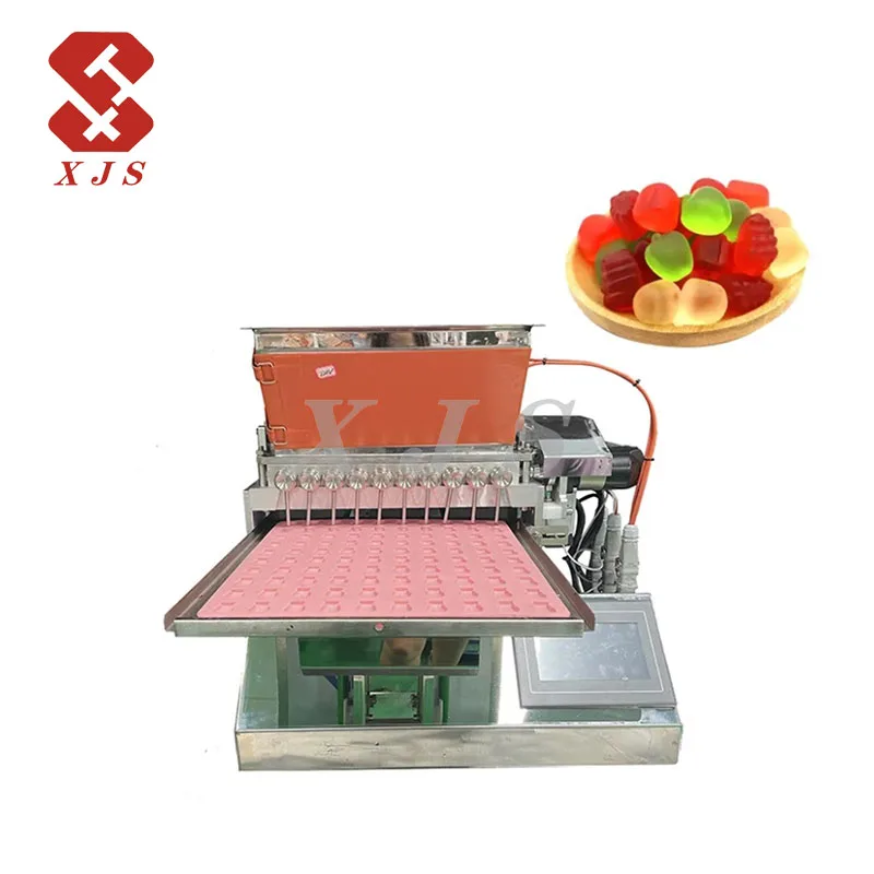 Small Full Automatic Hard Lollipop Chocolate Candy Depositor Fabrication Bonbon Jelly Gummy Bear Sweet Make Machine