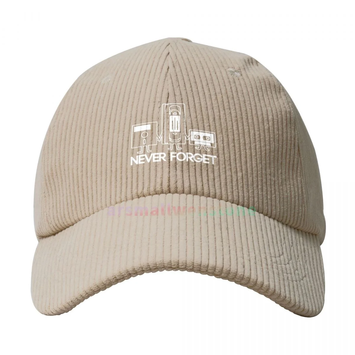 Never Forget Sarcastic Graphic Music Funny Printed Corduroy Baseball Cap New Cotton Solid Color Sunhat Sport Snapback Caps