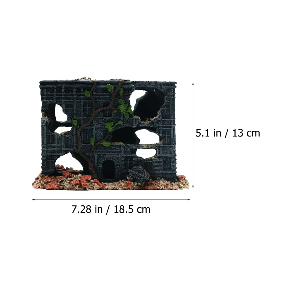 

Decorative Tank Decoration Exquisite Resin Aquarium Adornment Realistic Modeling Safe for Fish Small Lightweight