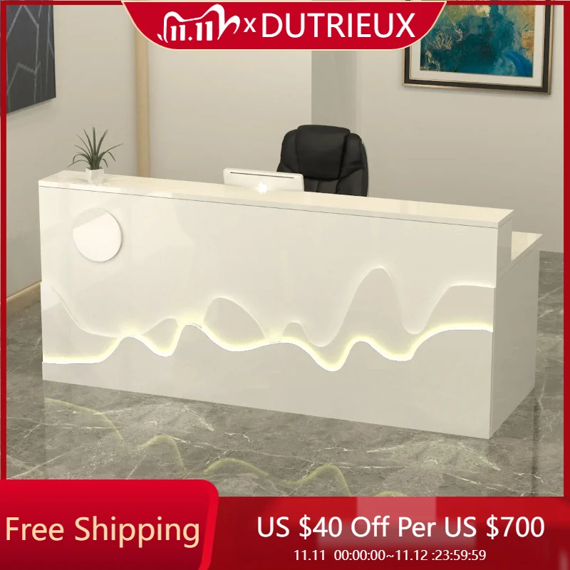 

Designer Luxury Reception Desks Classic Nordic Design Accent Office Reception Desks Beauty Mostrador De Tienda Lounge Furniture