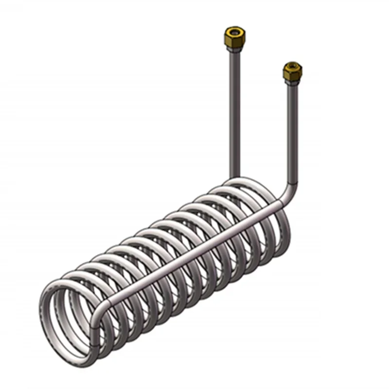 Titanium tube Coil Evaporator for 1P 1.5 2 2.5 3 5P aquarium chiller heat exchanger fish tank in seafood pond