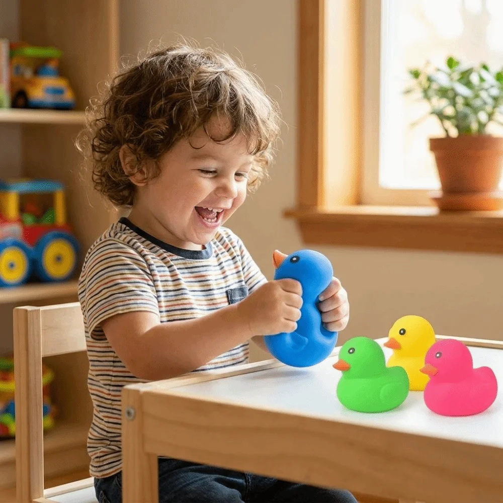 Colorful Duck Pinch Le Soft Squeeze Squishy Design Squishy Duck TPR Material Large Size Duck Stress Relief Party Favors