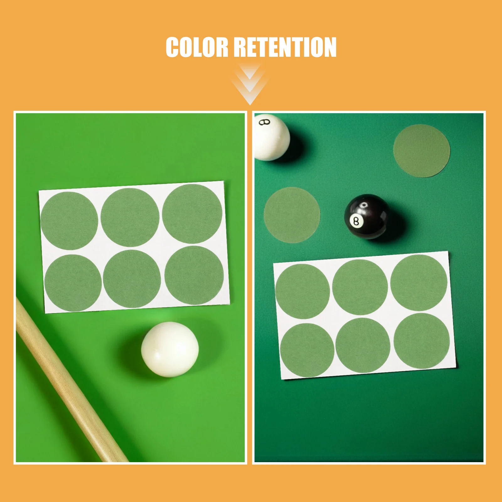 Snooker Tablecloth Repair Kit 2.16 Inch Strong Adhesion Felt Patches for Pool Table Cloth Fix DIY Mending Patch