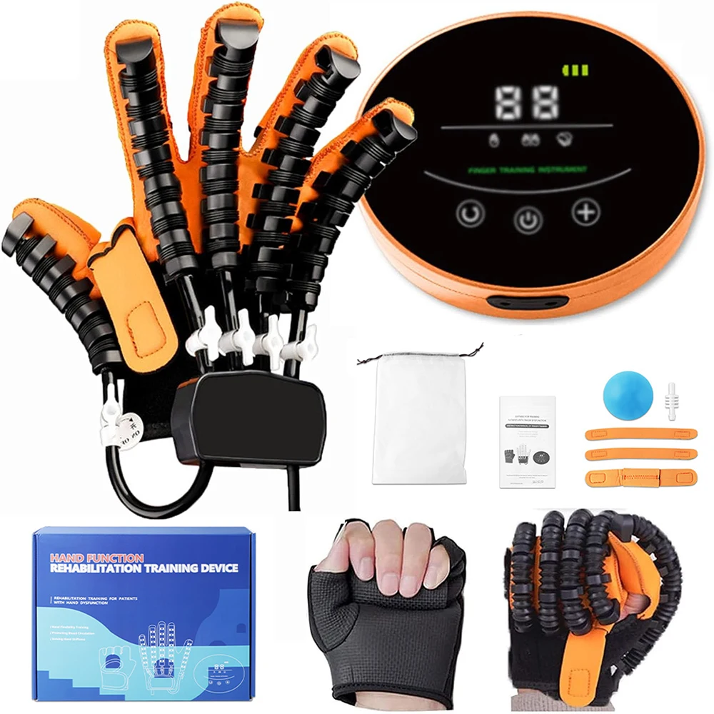 Hand Physiotherapy Rehabilitation Training Robot Gloves Hemiplegia Stroke Cerebral Infarction Finger Function Recovery Devices