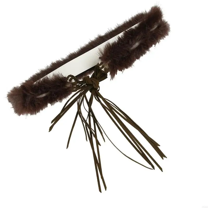 

39BB -завязанные поясные женщины плюшевые пояса -х