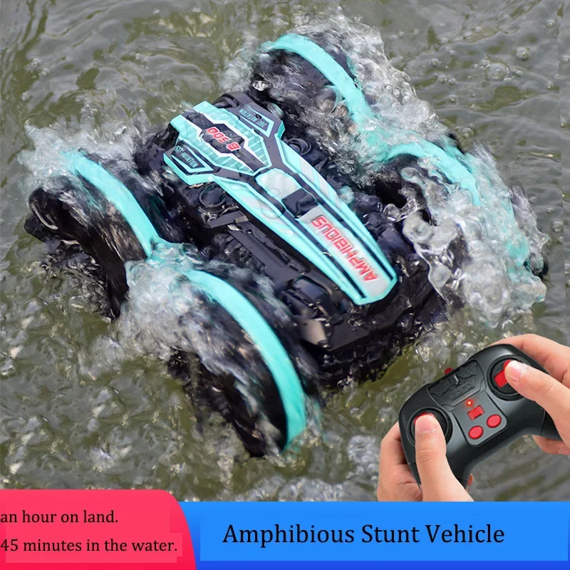 

Remote Control Car Toys 2.4G Amphibious Stunt RC Cars Toy Double-sided Tumbling Drift Handle/Gesture Control Kids Electric Toys