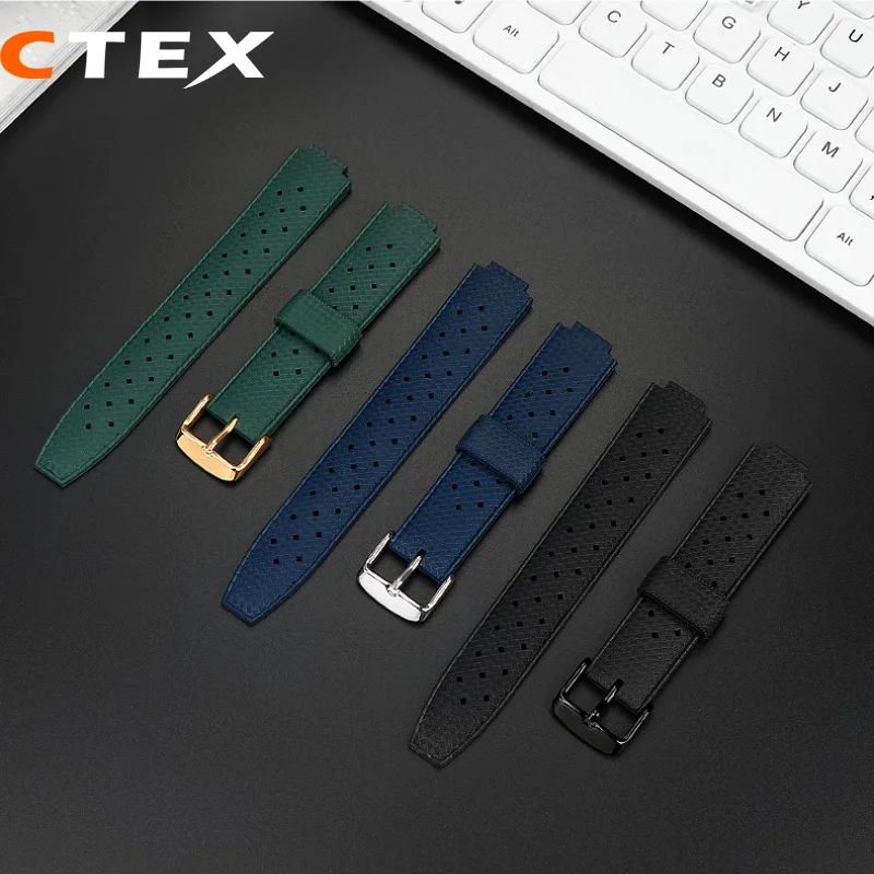 Rubber watchband For LV Watch Raised Mouth for Louis Vuitton Tambour Series Q1121 Dedicated band Men Women Q114k Watch Strap