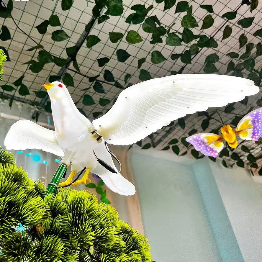 Blue Bird Light Emitting Diode dc12v Garden Decorative Light High Altitude Pigeon Luxury Christmas Decorations Event