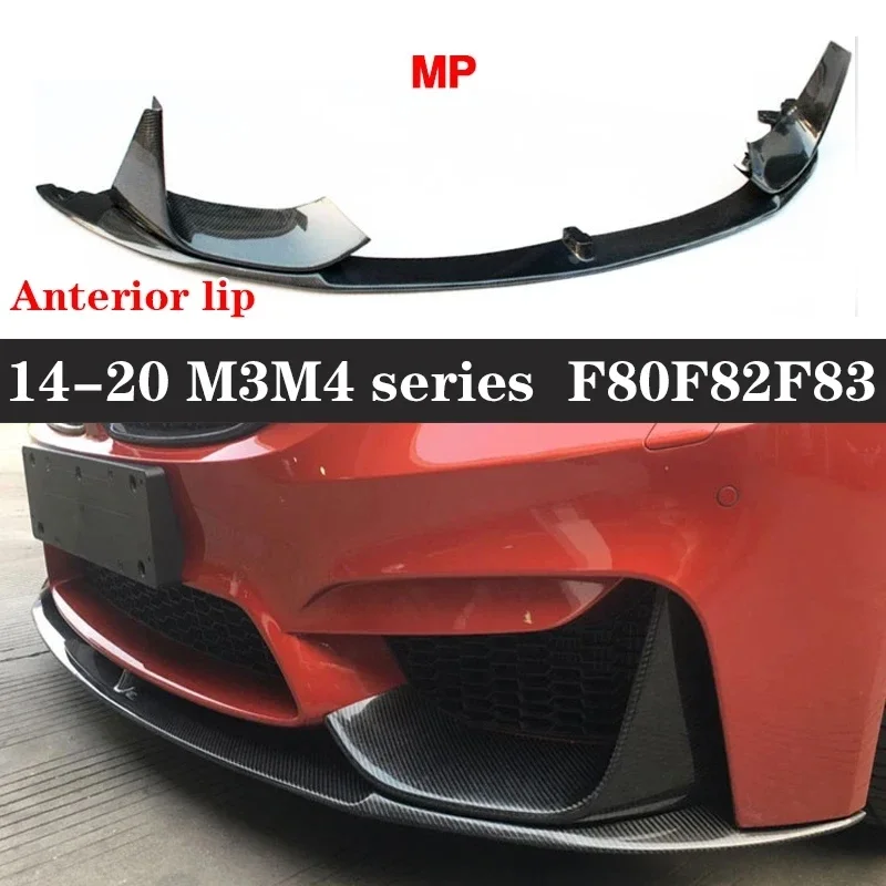 For BMW M3 F80 M4 F82 F83 Carbon Fiber Car Front Bumper Diverter Spoiler Diffuser Front lip chin Car Accessories body kit