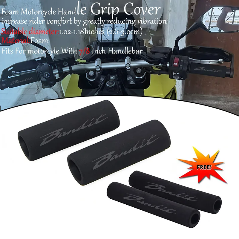 

For Bandit 1200 1250/S/F 250 400 650 GSF650 GSX1250 GSX1400 Motorcycle Anti Vibration Handle Bar Foam Comfort Slip Over