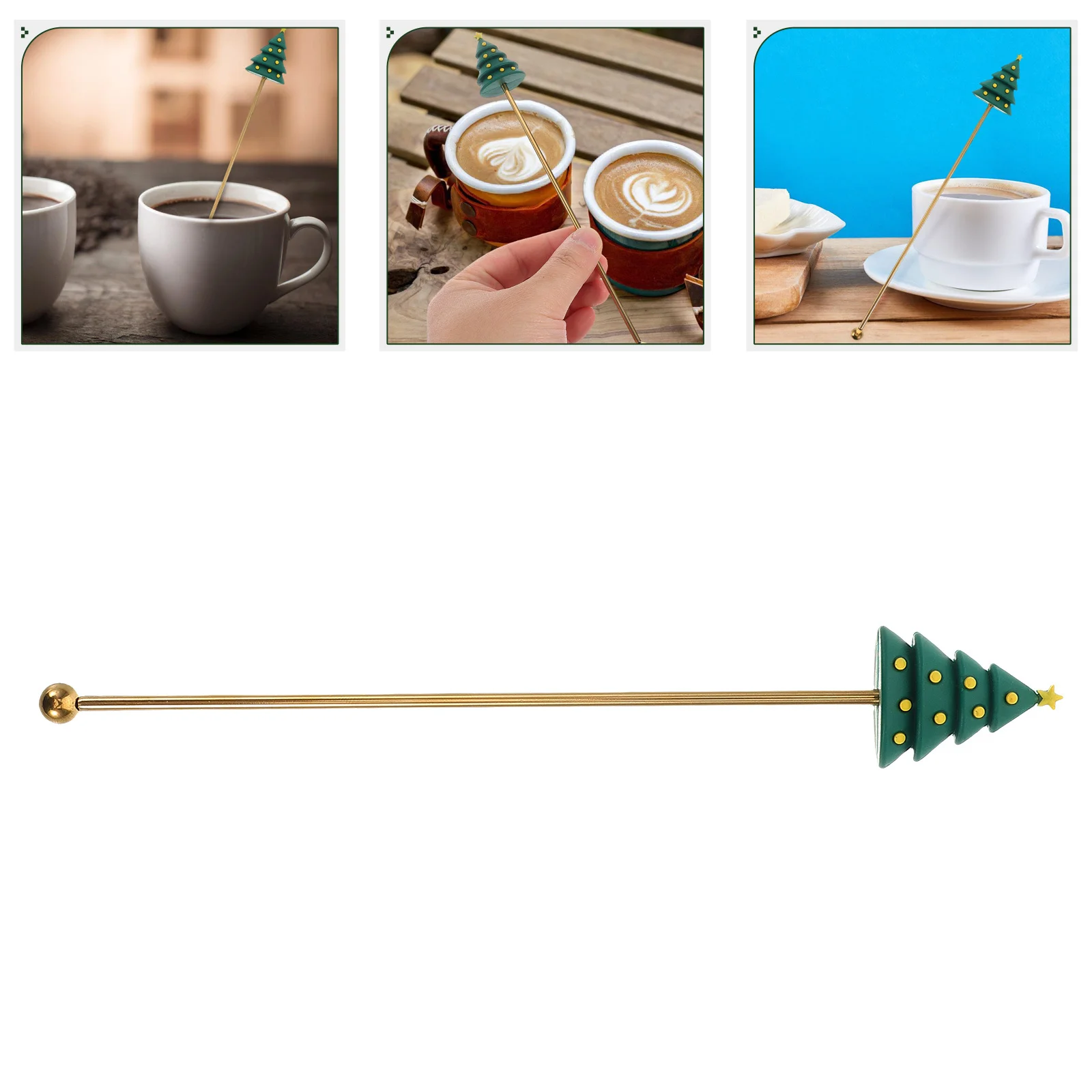 

Christmas Metal Coffee Stirrer Stainless Steel Holiday Drink Stirring Rods Christmas Swizzle Stick Swizzle Stick