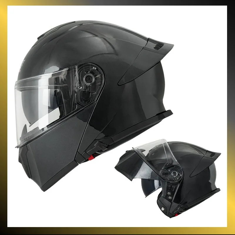 LICE Moto Helmet Motorcycle Accessories Protective Equipment Super Handsome Couple Ktm Helmet Uncover Helmet With Dual Lenses