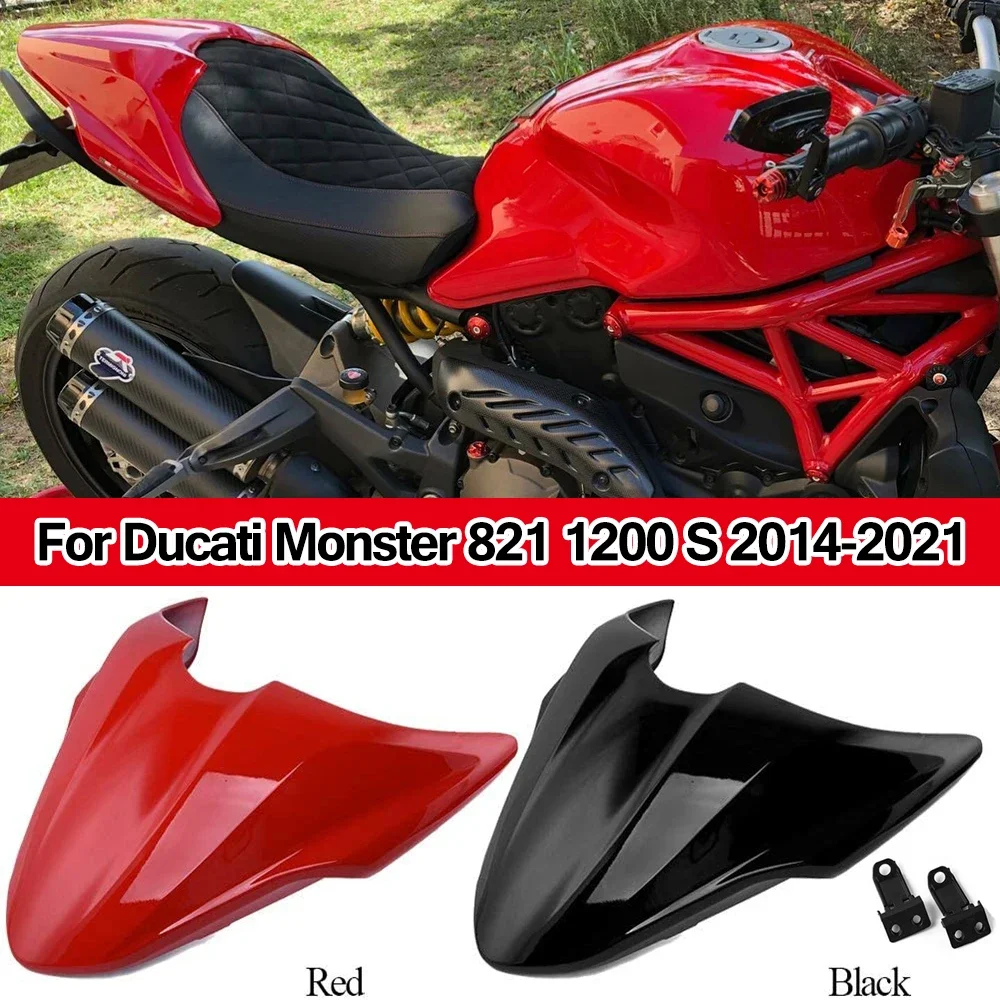 For Ducati Monster 821 Seat Cover Cowl Fairing Rear Passenger Pillion 1200 S 2014-17 2018 2019 2020 2021 Motorcycle Accessories