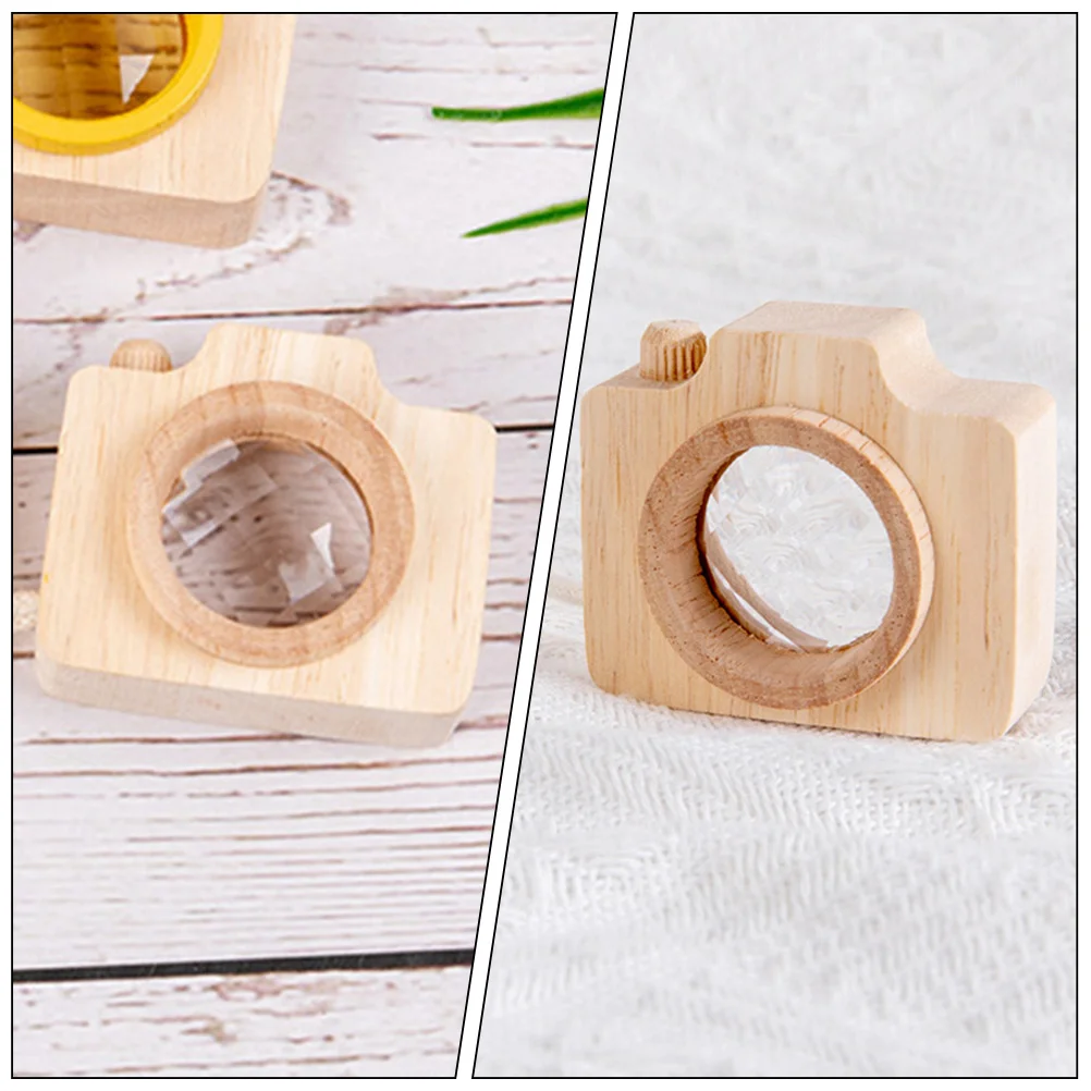 2 Pcs Children's Kaleidoscope Magnifying Glasses Toys Miniature Camera Playthings for Decor Creative