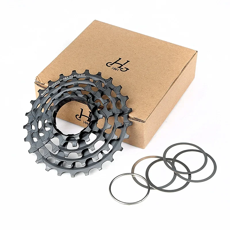 H & H-Bicycle Cassette Freewheel for Brompton Folding, Steel Material, 5 Speed, 11-25T, 77g