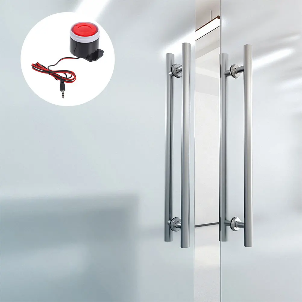 

2Pcs Wired Mini Alarm Siren Home Office Loud Voice Anti Theft Emergency Alarm Buzzer Security Buzzer