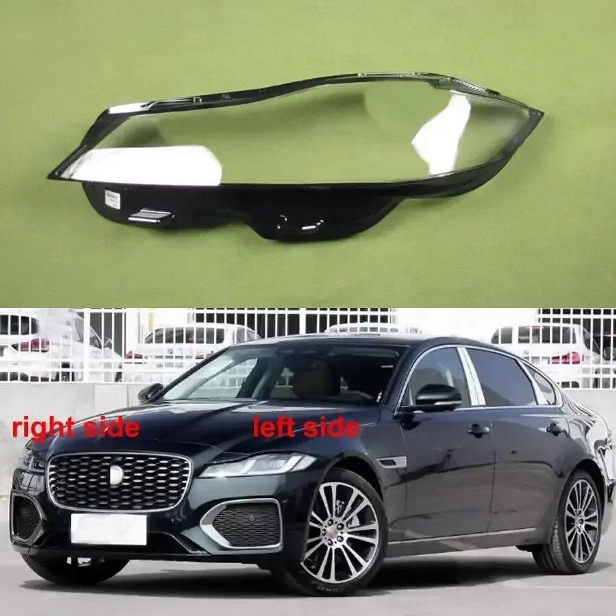 

For Jaguar XF XFL 2021 2022 2023 Car Accessories Front Headlamp Transparent Lampshade Lamp Shell Headlight Lens Cover Plexiglass