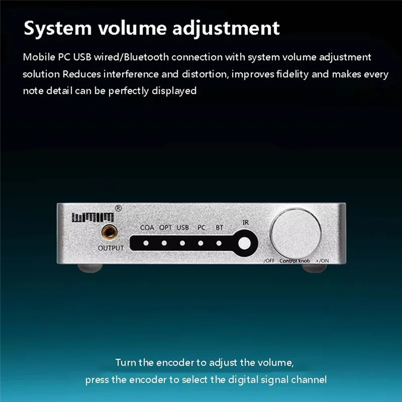 Decodificatore audio delicato Decodificatore disco U PCM1794 DAC 96Khz 24Bit Wireless Bluetooth 5.0 USB Riproduzione senza perdita