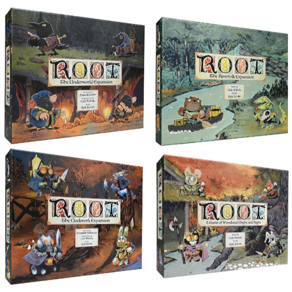 ROOT Leder Games Root Board Game The Underworld Expansion The Riverfolk Expansion The Clockwork Expansion