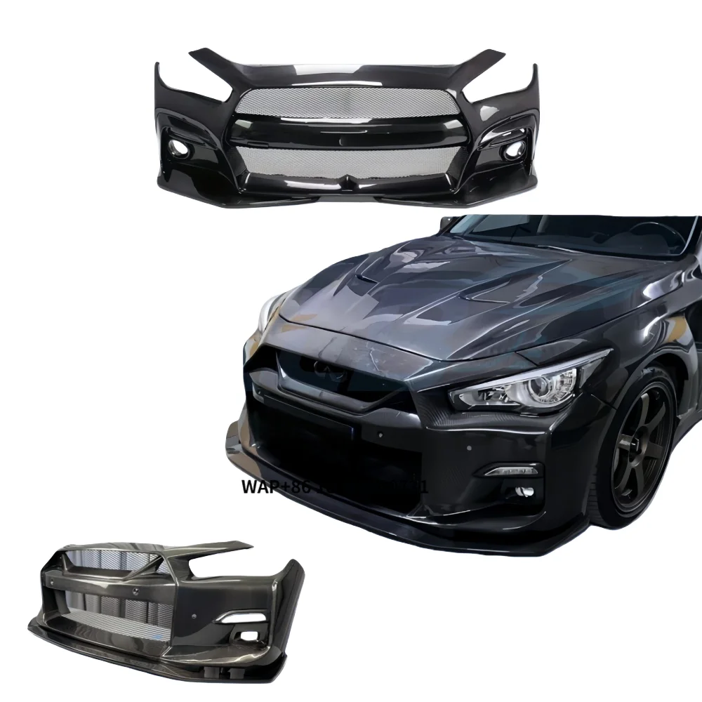 For Infiniti Q50 EPA1 High-Quality Carbon Fiber Front Bumper