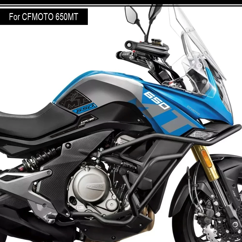 

For CFMOTO CF MOTO 650MT 650 MT Touring Bike Adventure ADV Tank Pad Side Grips Gas Fuel Oil Knee Protection 3D Stickers Decals
