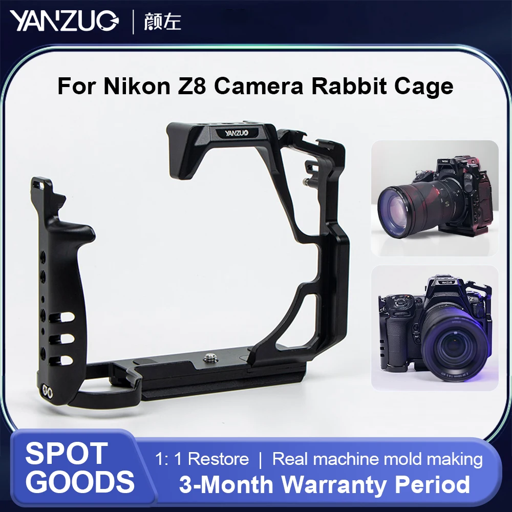 

YANZUO Camera Bracket Parts for Nikon Z8 Quick Release Brackets Protective Frame Professional Photography Camera Rabbit Case