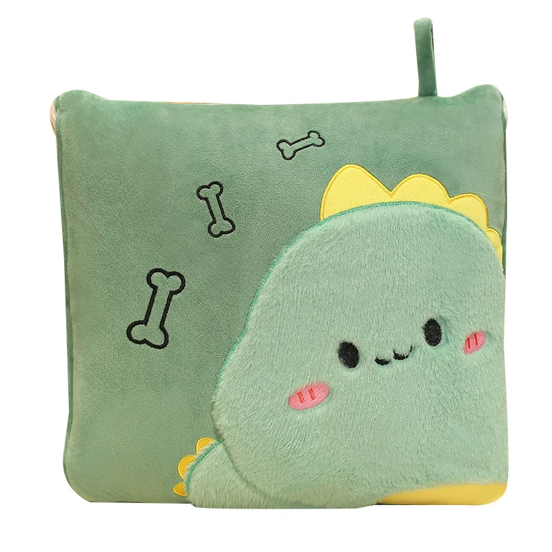 Cartoon Pillow Quilt Dual-Purpose Two-n-one Wholesale Office Cushion Cover Blanket Comfortable Washable Cotton Car Nap Blanket