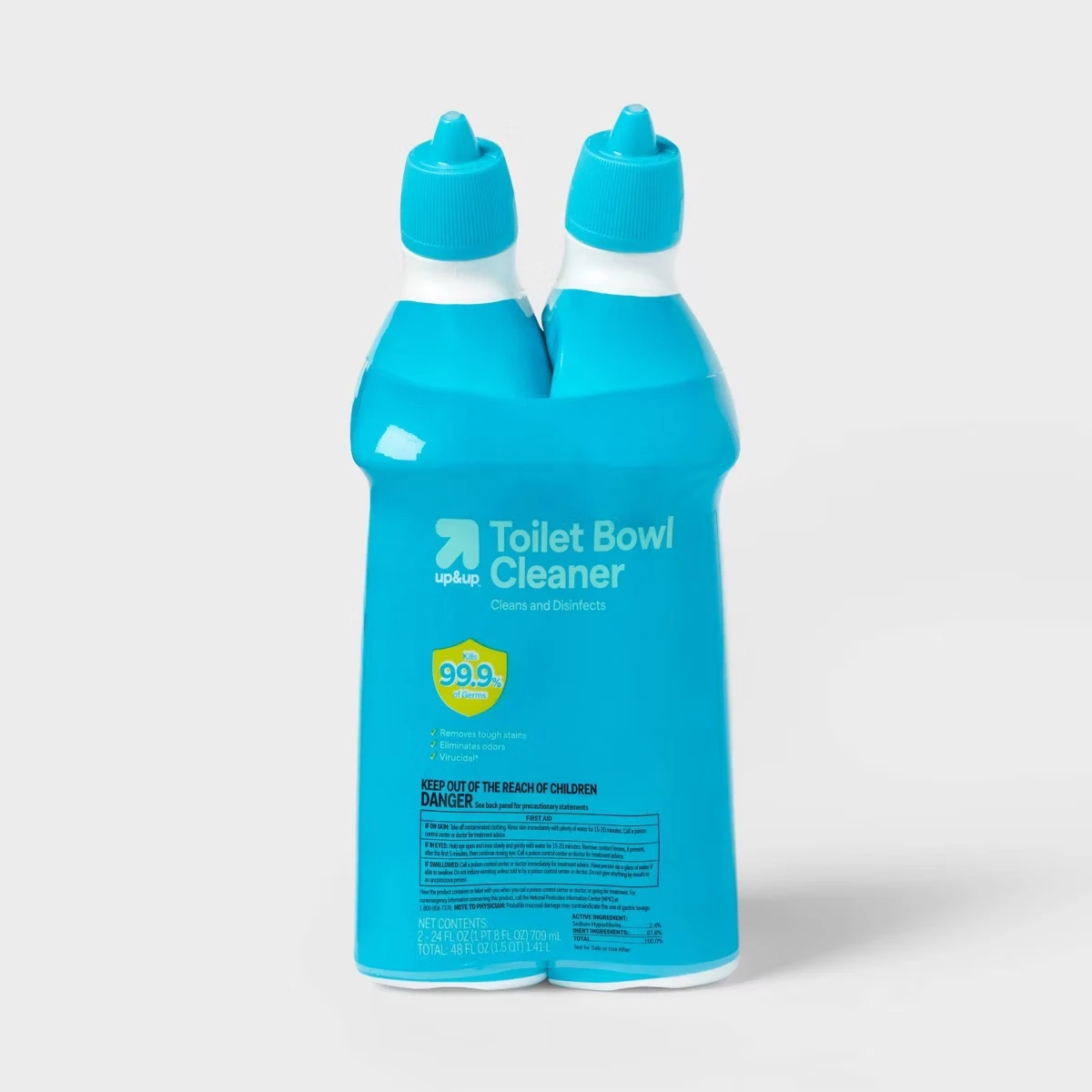 2-Pack 24oz Toilet Bowl Cleaner - Eco-Friendly Power-Clean Formula for Sanitizing And Disinfecting Restroom Equipment