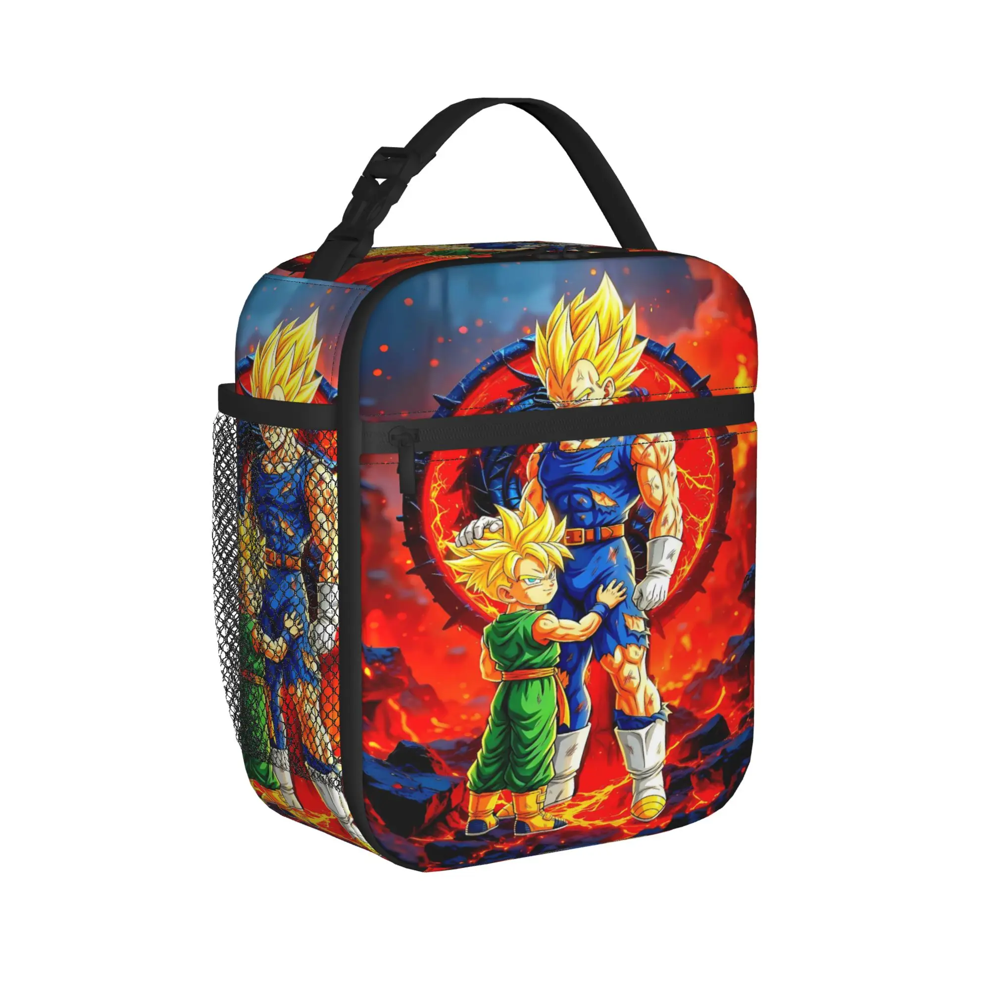 Lunch Bag Dragons Ball Anime Song Goku Picnic Lunch Box For Child  Cute Portable Designer Thermal Tote Handbags Back To School