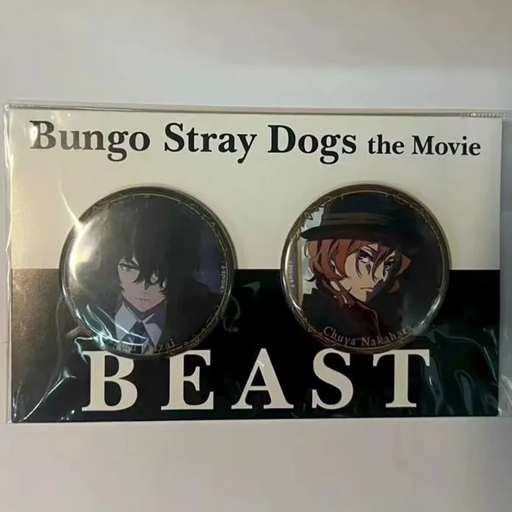 Anime Bungo Streunende Hunde Dazai Osamu Nakahara Chuuya Cosplay Abzeichen Metall Broschen Sammeln Pins Cartoon Figur Tasche Dekoration