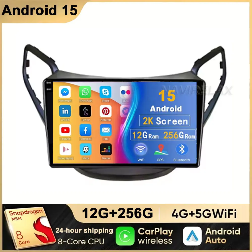 Android 16 Carplay 360 Camera For Hyundai HB20 2016+ Autoradio Navigatie Multimedia Speler 2Din DVD Auto Stereo WIFI + 4G