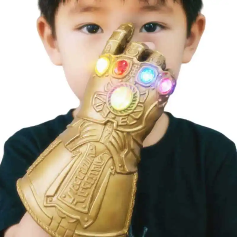 Le Cool Latex movie gloves with infinite light-up LED, adult and children's game costume props for arms