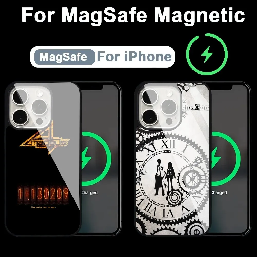 

Steins Gate Phone Case Alex Mirror For Magsafe Wireless Charging Caver For IPhone 13 14 15 Pro Max 11 12 Mini