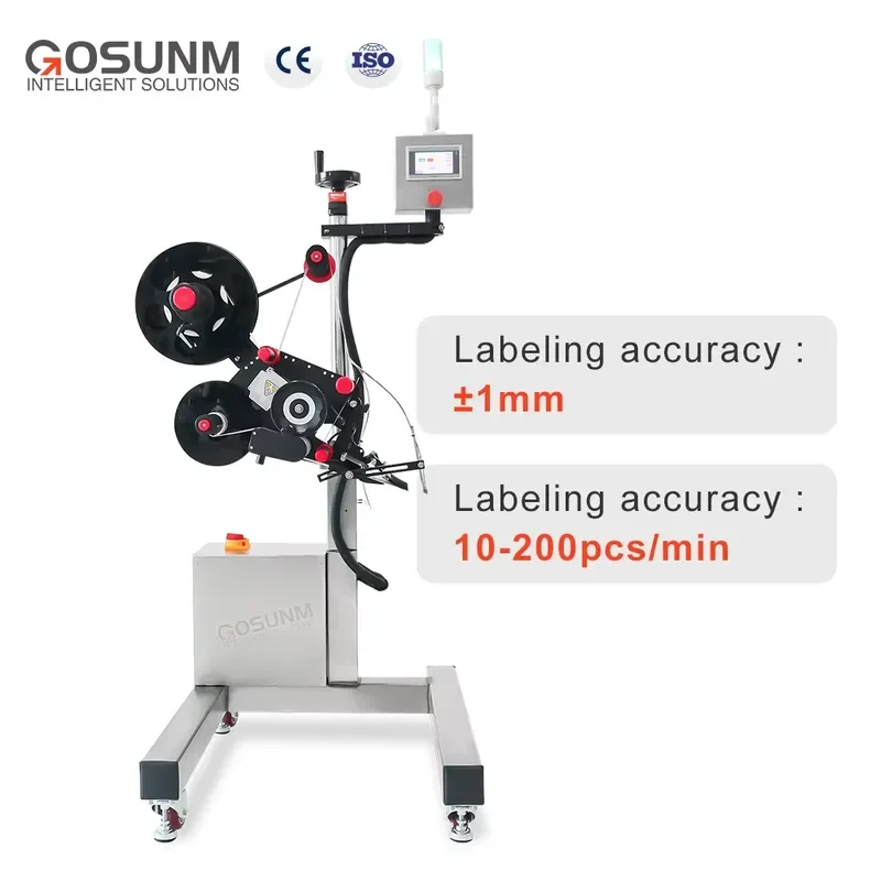 High Precision Automatic Stainless Steel Labeling Head for   & Food and Drinks Packaging