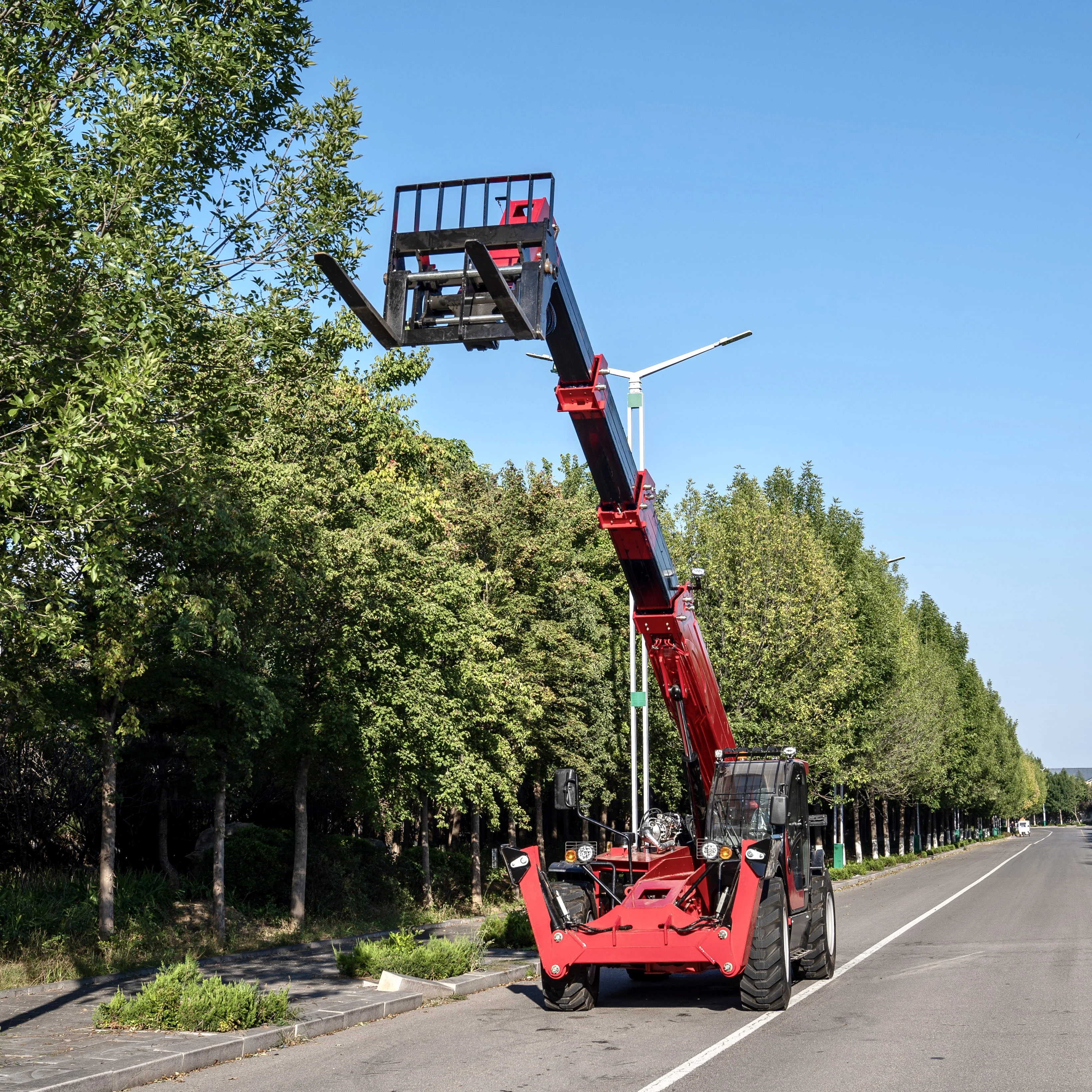 4ton14m 18MTelescopic Loader Telescopic Forklift Loader Multi-Level Warehousing Material Handling Multi-Purpose Easy ToOperate