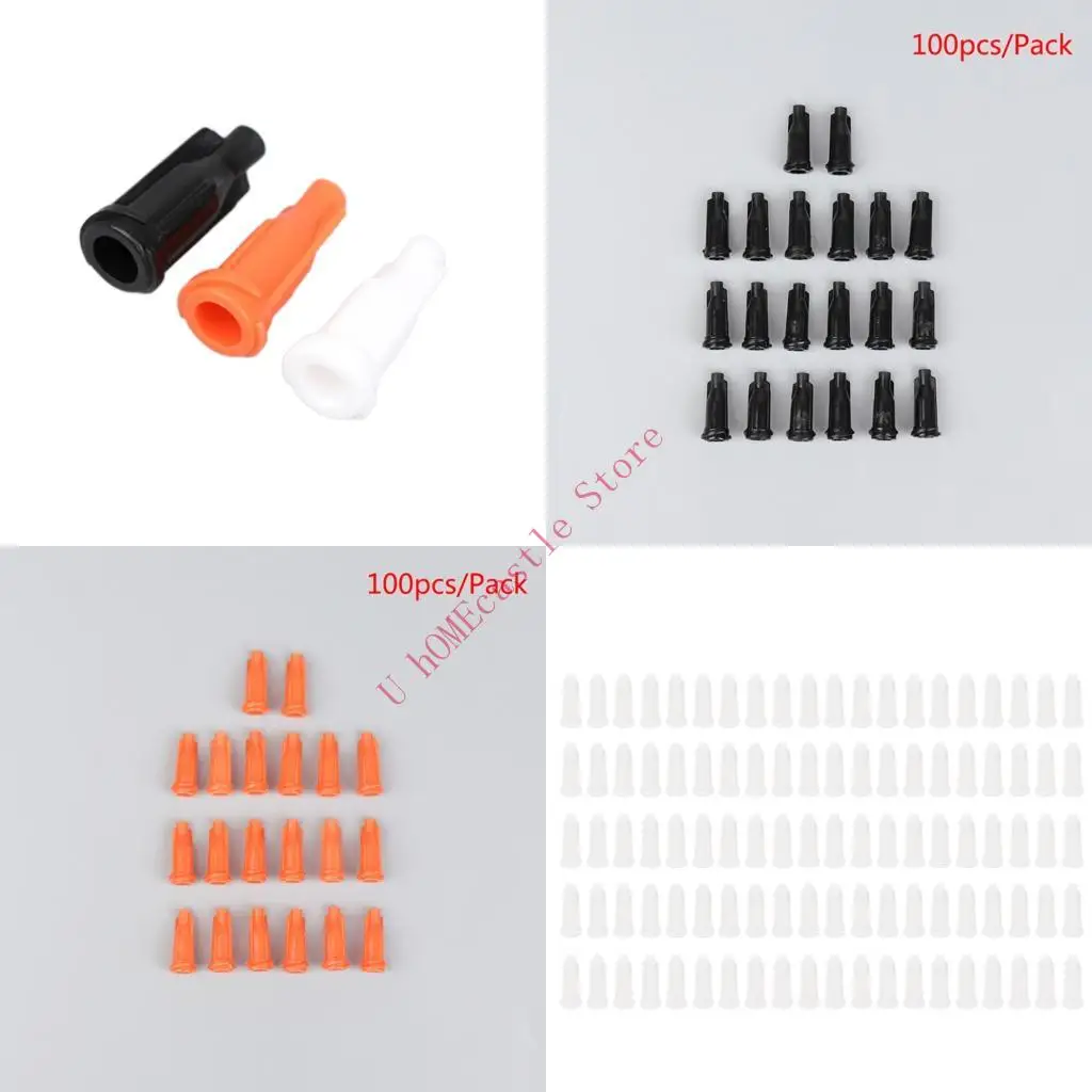 63HF Pack Of 100 Dispensing Tip Featuring Leak Resistant Design For Glues Syringes In Multiple Color Suitable For Bulk
